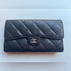 SOLD - Chanel Perforated Wallet